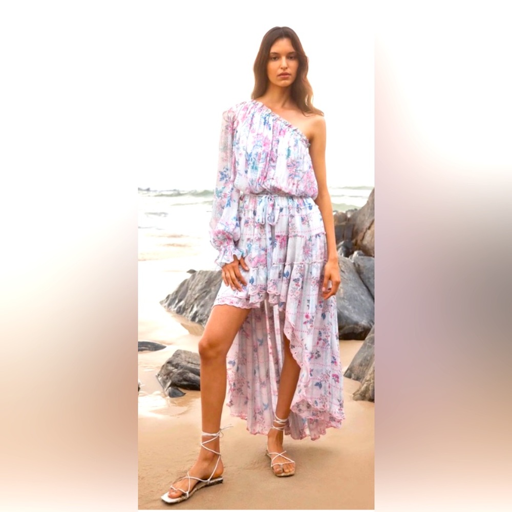 Hemant & Nandita Kati off shoulder long dress xs